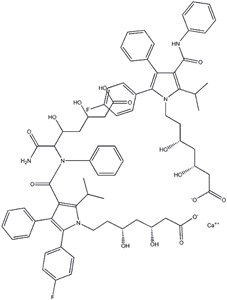 ((3R,5R)-7-((3R,5R)-7-(2-(4-fluorophenyl)-5-isopropyl-3-phenyl- 4-(phenylcarbamoyl)-1H-pyrrol-1-yl)-3,5-dihydroxyheptanamido)- 3,5-dihydroxyheptanoate)calcium(II)